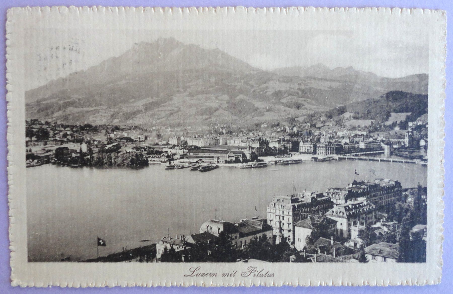 Cartoline postali: Luzern mit Pilatus – Usato da Fétigny venduto da Billy2miny