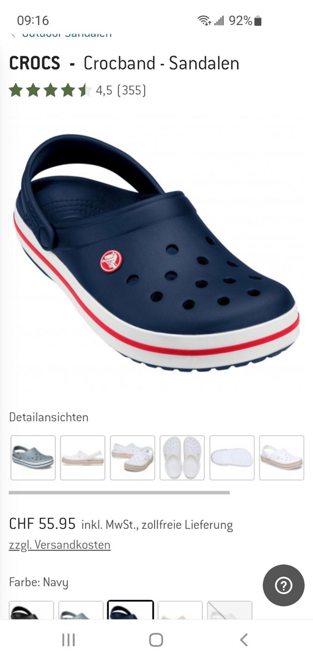 Crocs Scarpe da uomo: Crocs Crocband Sandale – Nuovo (secondo la descrizione) da Interlaken venduto da mar_65xg 1