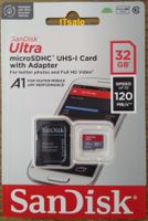 SanDisk MicroSD 32GB Ultra mit SD-Adapter *portofrei*
