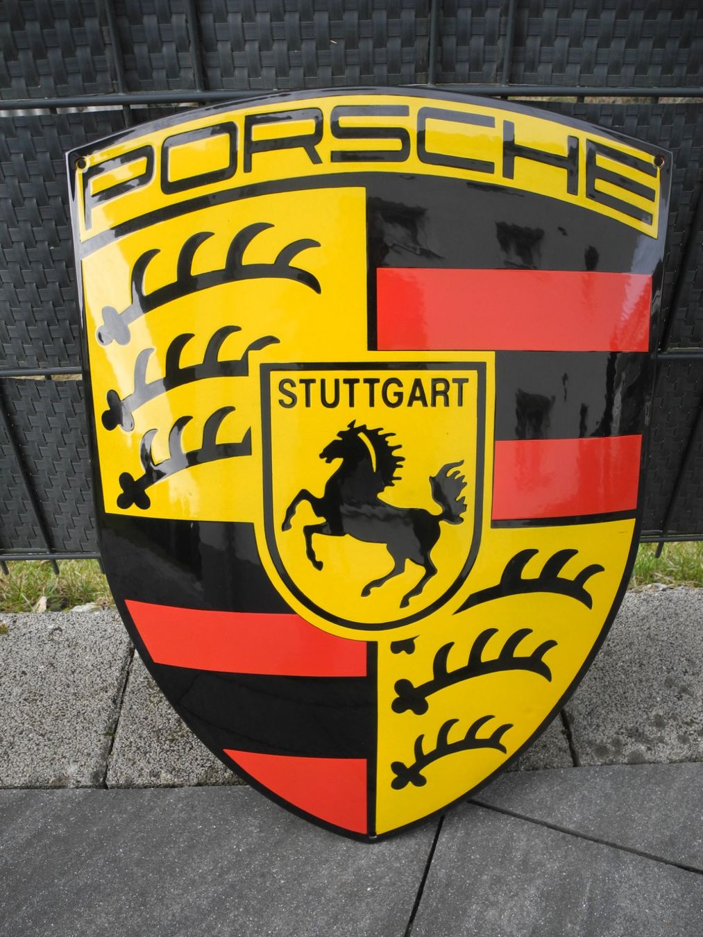 Porsche Insegne: GROSSES PORSCHE EMAILSCHILD – Nuovo (secondo la descrizione) da Reinach AG venduto da Huckleberrysix 4
