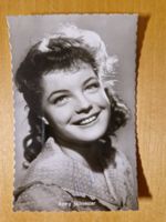 Romy Schneider, Original Autogramm auf Postkarte s/w