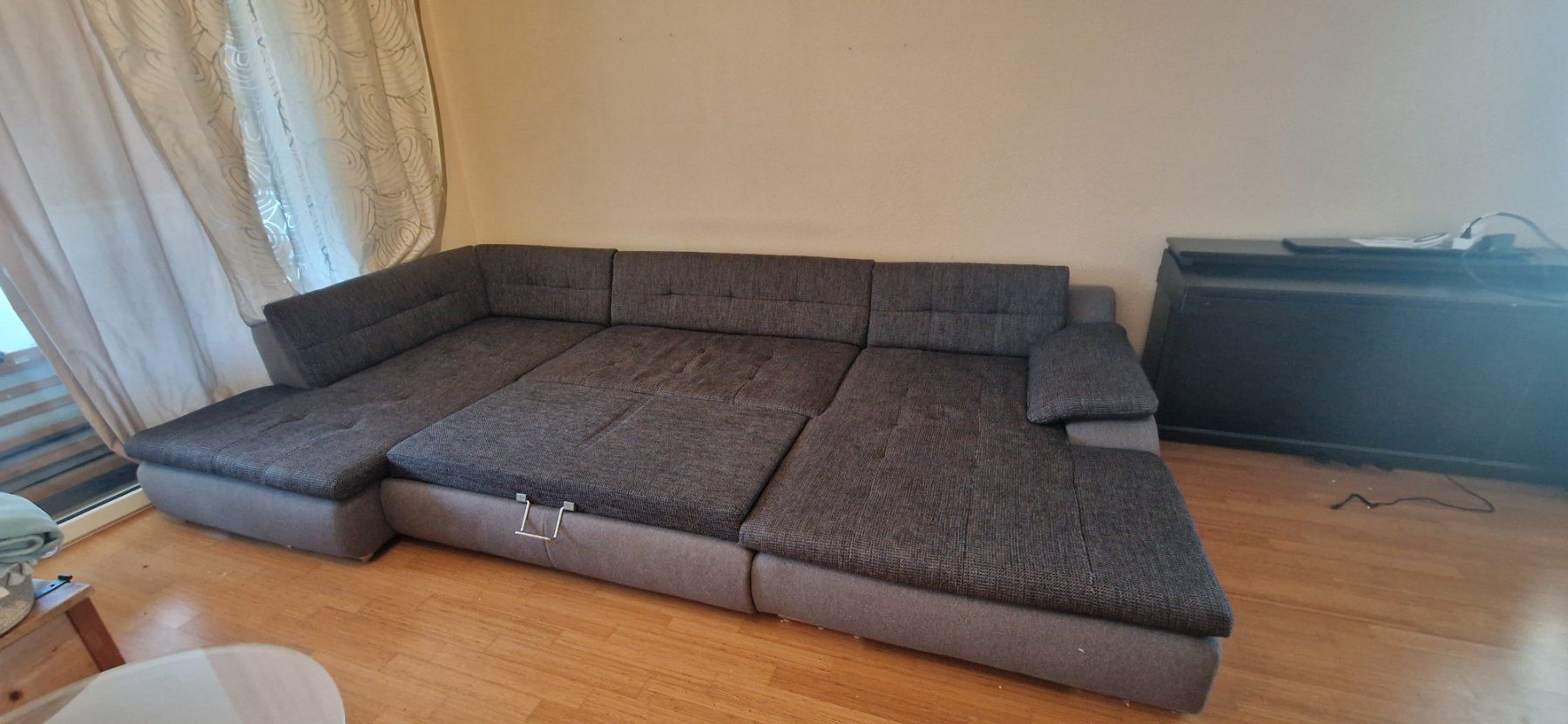 Divani: Sofa U-Form dunkelgrau mit Bettfunktion, 3-teilig – Usato da Wetzikon venduto da vicki88 2
