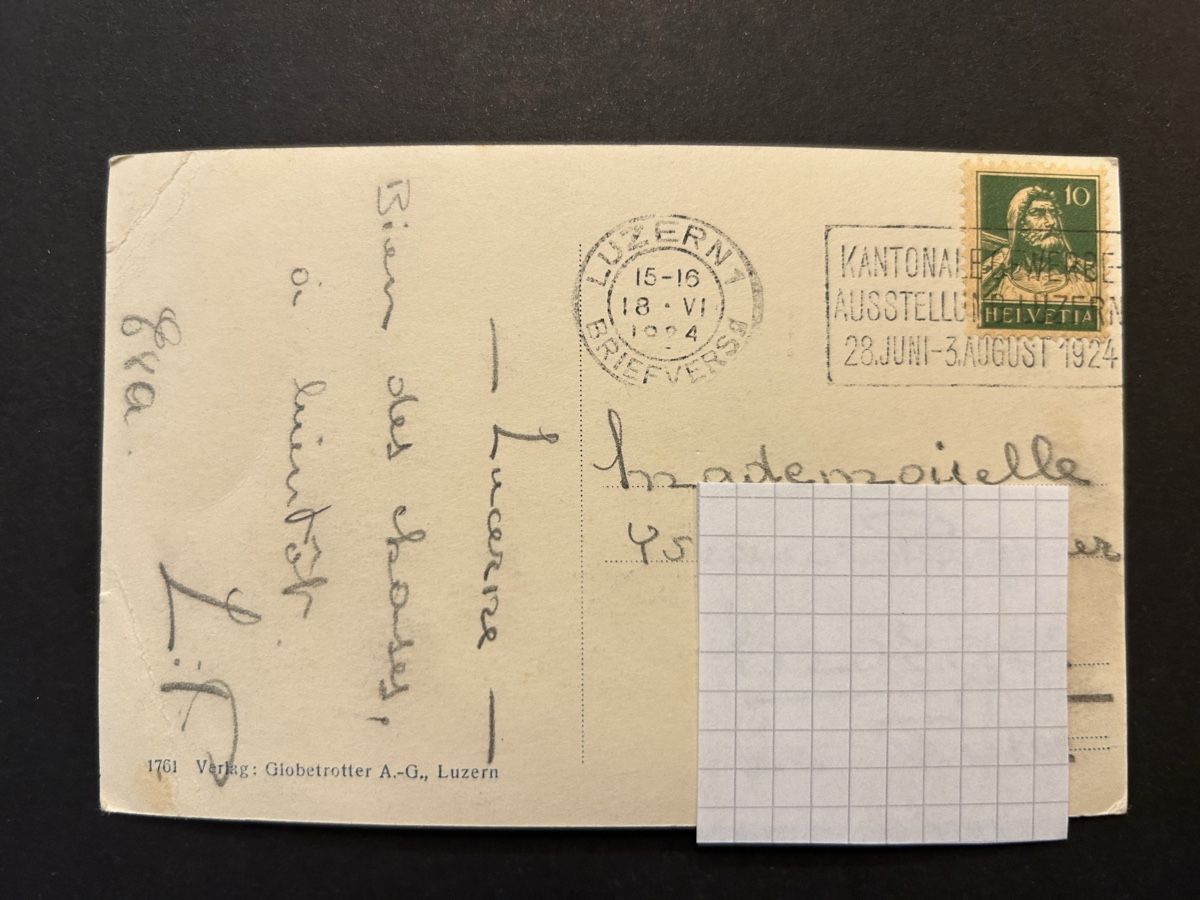 Cartoline postali: Luzern 1924 gel. – Usato da Fanas venduto da Alessio11 1