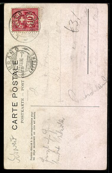 Cartoline postali: AK Genève, Monument National, 1906 – Usato da Berlin venduto da bartko-reher 1