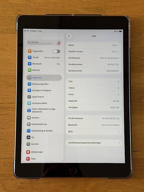 Apple Tablet PC: iPad (9. Generation) 64GB inkl. Hülle – Nuovo (secondo la descrizione) da Gümligen venduto da yasko_s1907 1