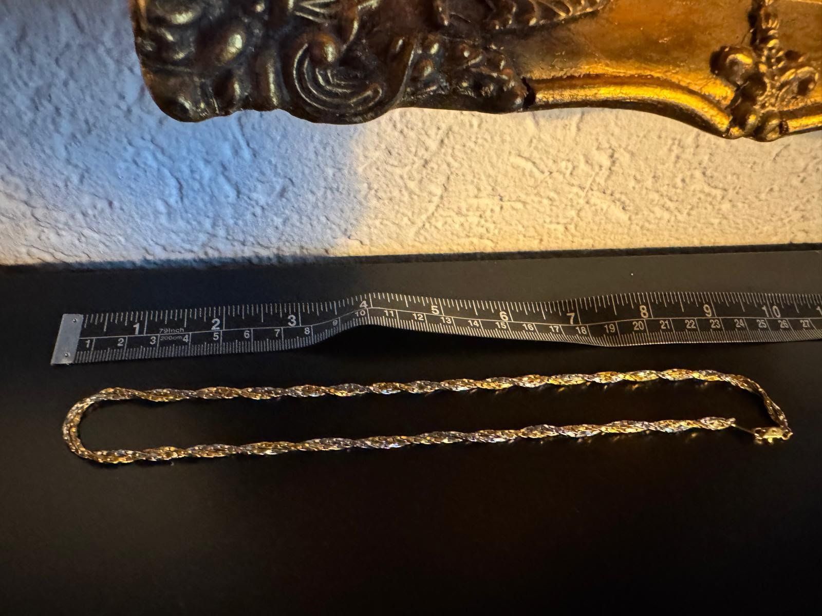 Catenine: Gold-silberne Halskette – Usato da Winterthur venduto da Dejv 1