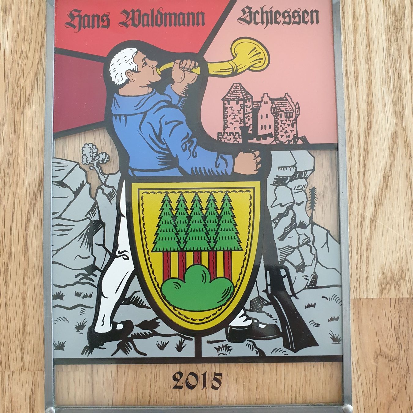 Altro in Antiquarato & Arte: Hans Waldmann Schiessen 2015 Wappenscheibe – Nuovo (secondo la descrizione) da Zürich venduto da lehmi1 2