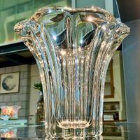 PIERRE D‘AVESN DAUM FRANCE ART DECO BLEIKRISTALLVASE UM 1930