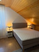 Boxspringbett 160x200 cm, Stoff Grau, sehr guter Zustand