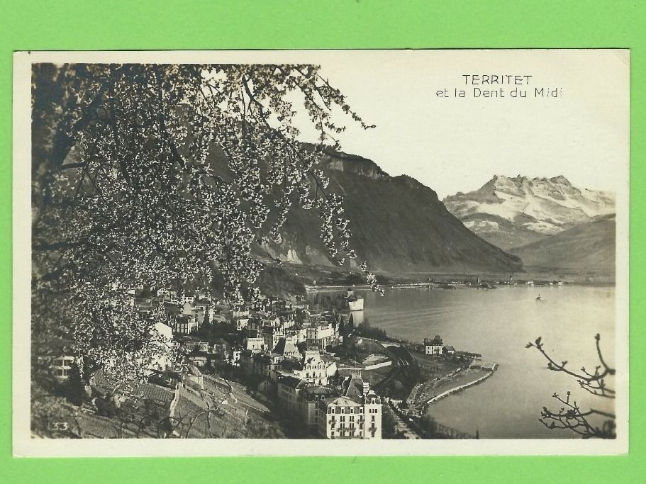 Cartoline postali: Territet,et la Dent du Midi – Usato da Zürich venduto da t24_de