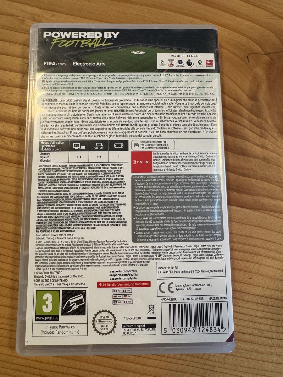 Nintendo Spiele: FIFA 22 Nintendo Switch – Gebraucht aus Affoltern BE von Bibabuzemah 1