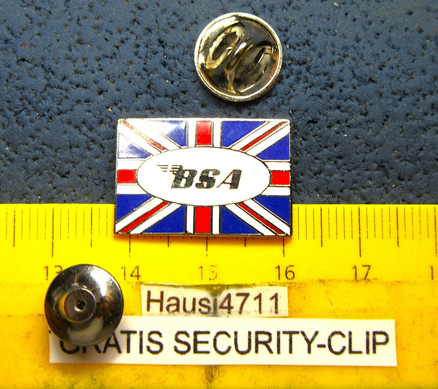 Placchette & Badge: BSA MOTOR-CYCLES LOGO BRITISH SCHMUCK-PIN MIT SECURITY-CLIP – Usato da Ettingen venduto da Hausi4711 1