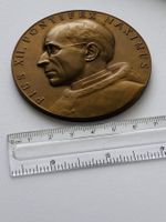 riesige Medaille Relief PIUS XII Pont Max Papst 70 mm 139gr