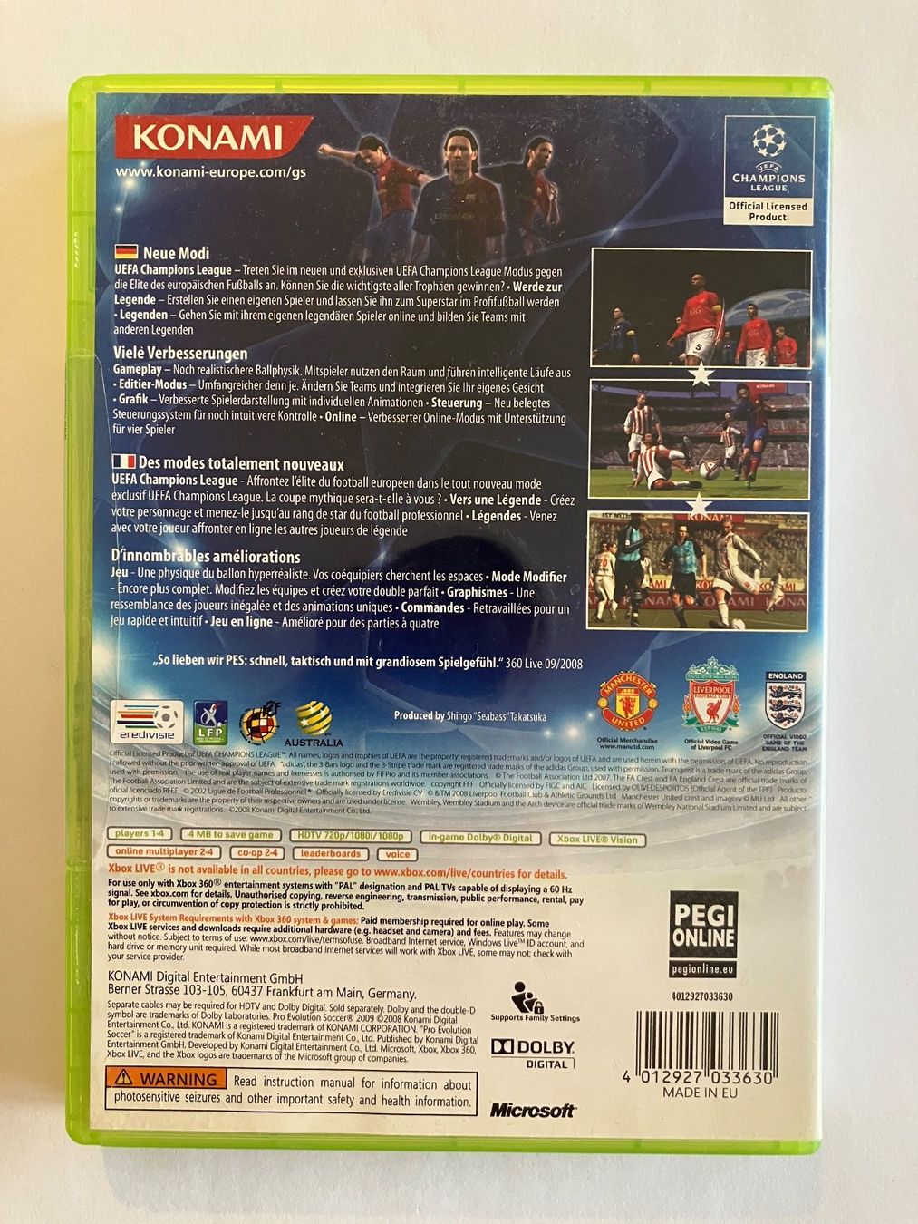 Microsoft Spiele: PES 2009 – 360 – Gebraucht aus Ecublens VD von Lenordique 1