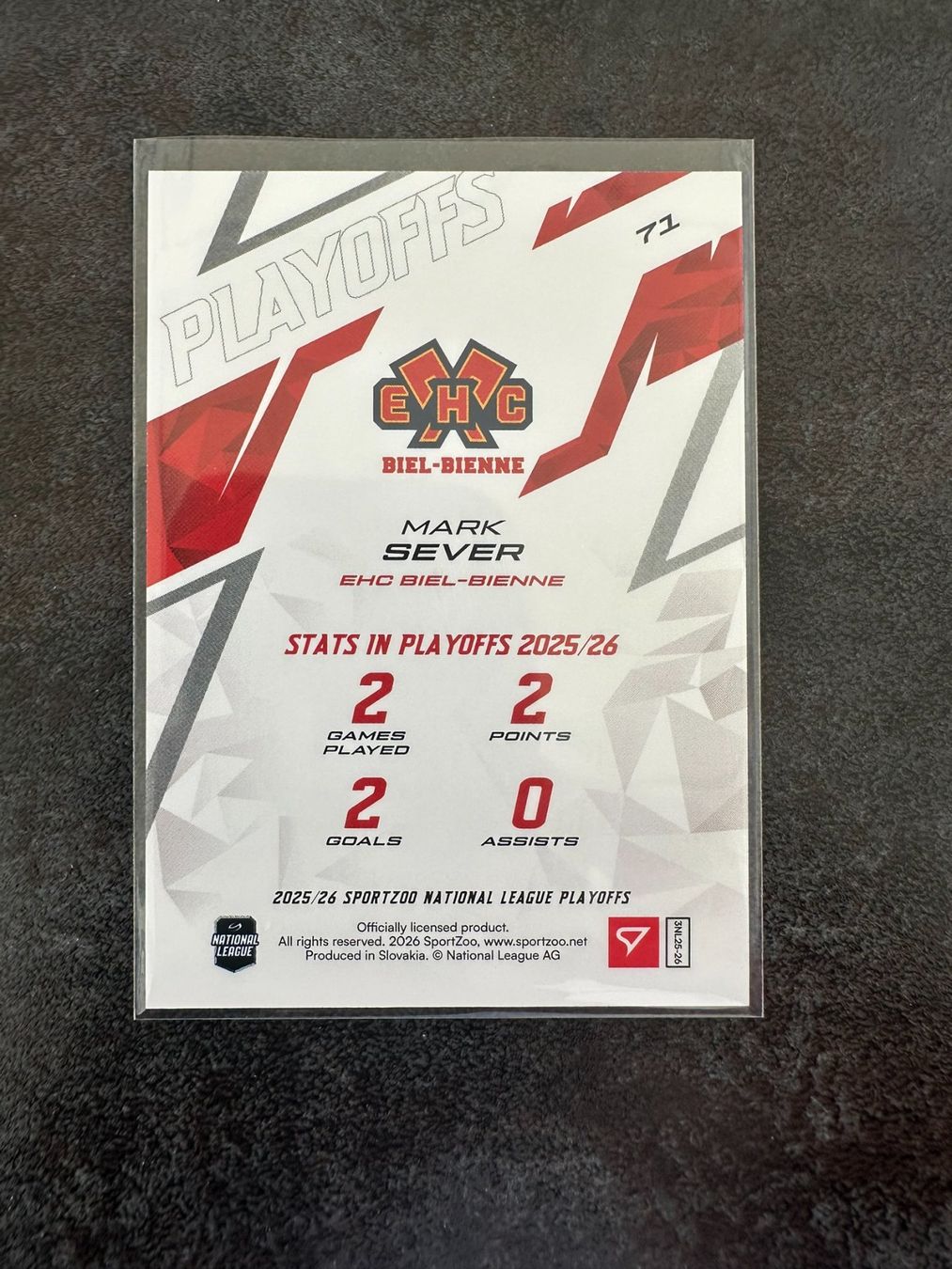 Sportzoo Sammelbilder & Trading cards: Sportzoo EHCB Mark Sever Base 39/60 – Neu (gemäss Beschreibung) aus Marsens von Yoyokix 1