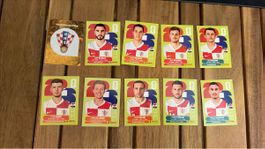 Panini Sammelkarten Kroatien Fussballspieler Konvolut