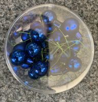 Blaue Weihnachtskugeln klein