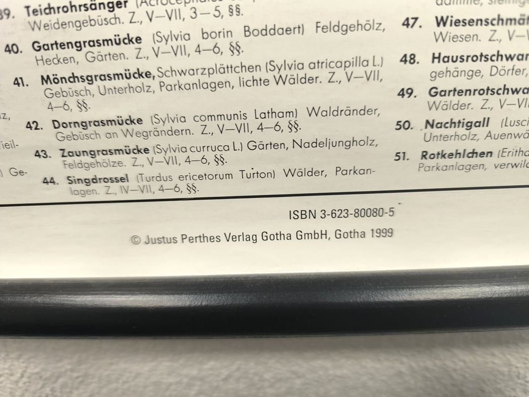 Foto & Immagini: PERTHES - Karte Singvögel – Usato da Rüti ZH venduto da Restwert_Rueti_ZH 2