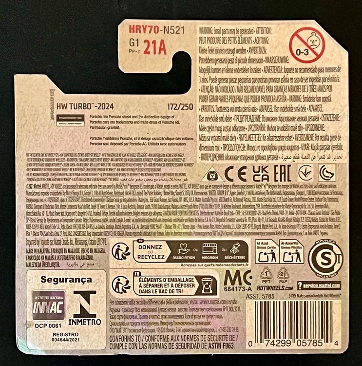 Hot Wheels Porsche 911 Rallye 172/250 (Neu und originalverpackt) in