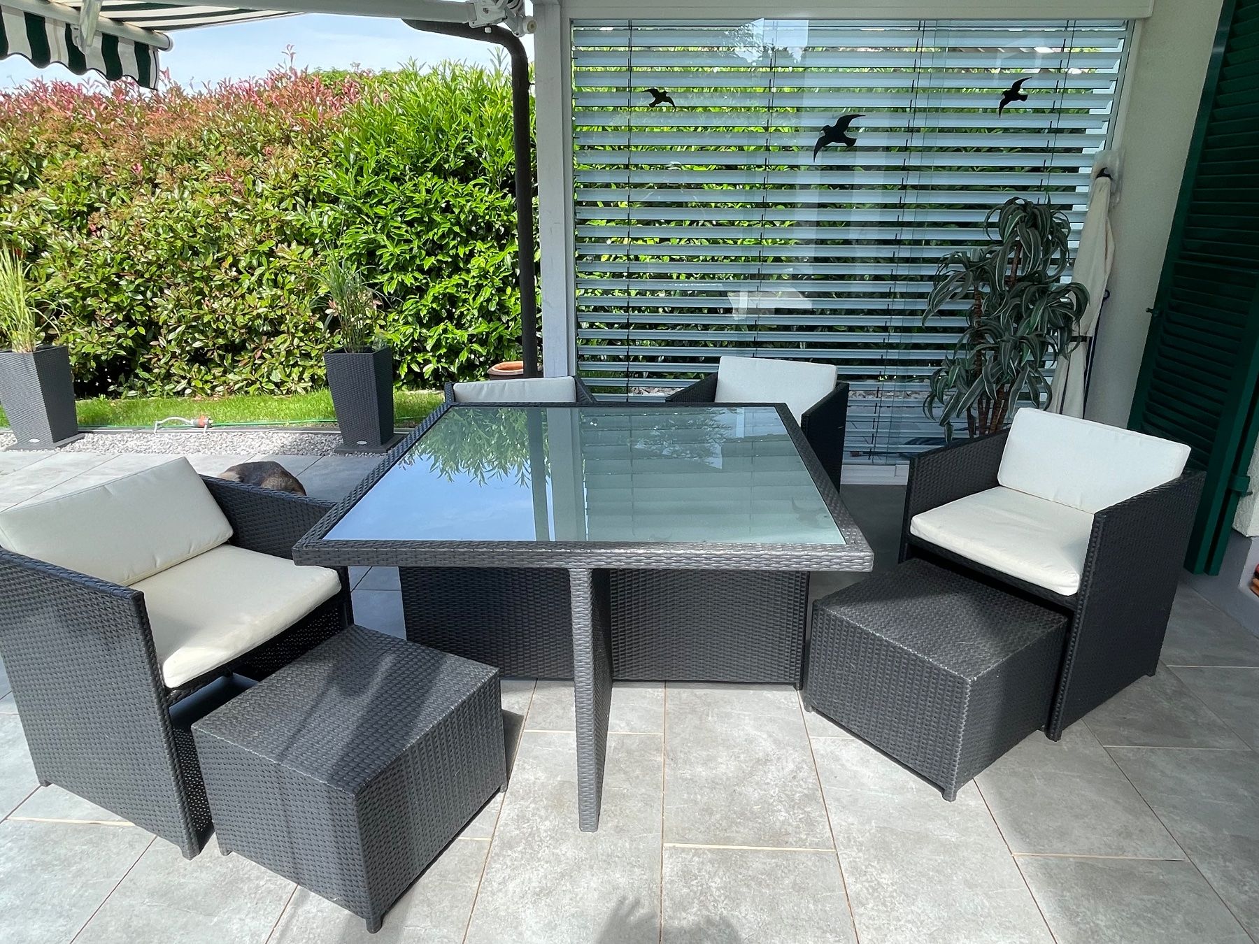 Set de table et chaises: Gartentisch-Set Polyrattan - Sommer-Angebot – D'occasion à Himmelried par waschbaerchen 5