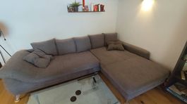 Grosses graues Ecksofa / Wohnlandschaft  3,50 m