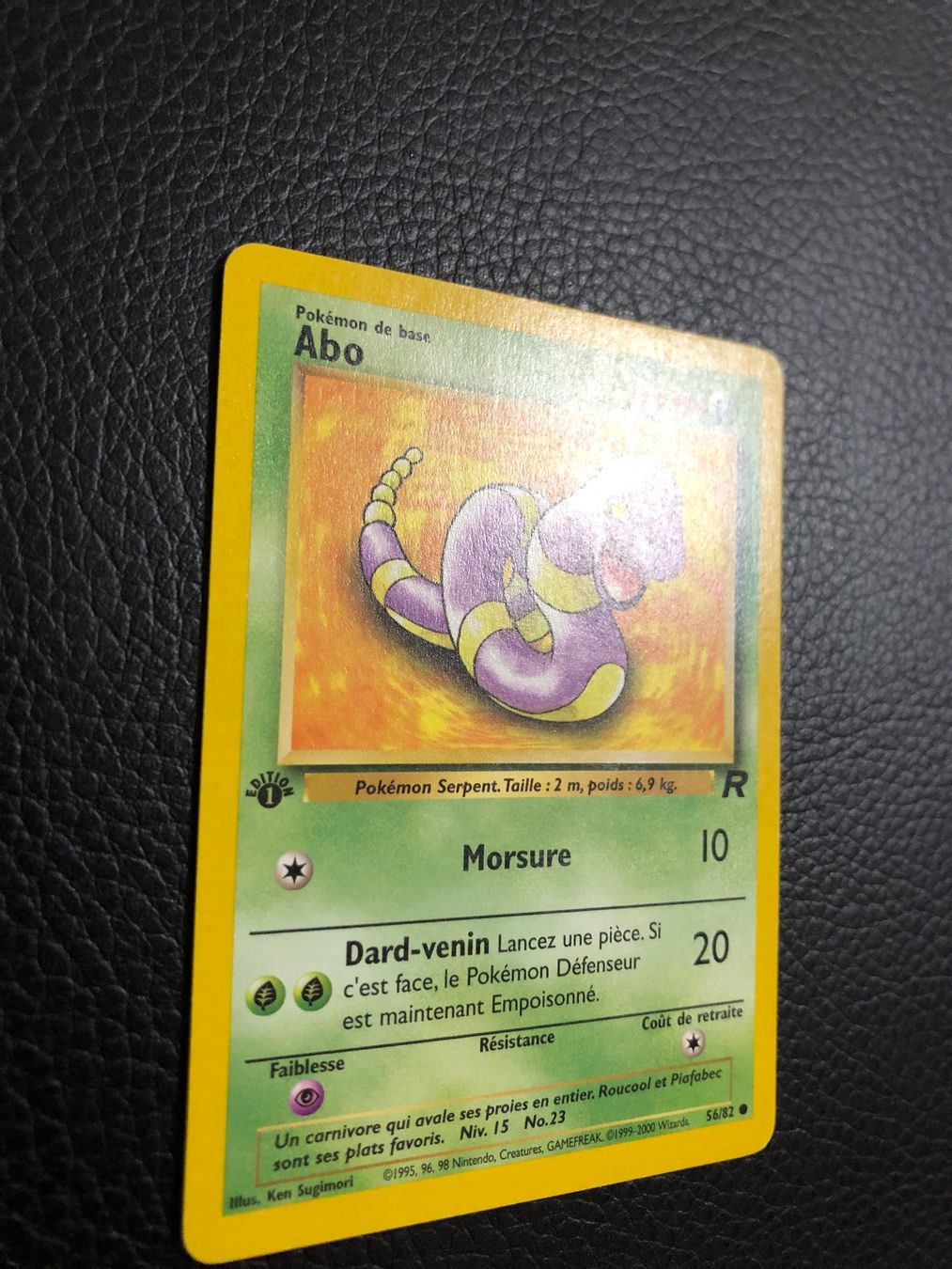 Pokémon Carte collezionabili: Team Rocket Ekans / Abo 56/82 1st edition FR Ab 1 – Usato da Paradiso venduto da Pkmn10 1