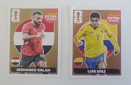 Panini Extra Stickers (Salah Gold / Diaz Bronze)