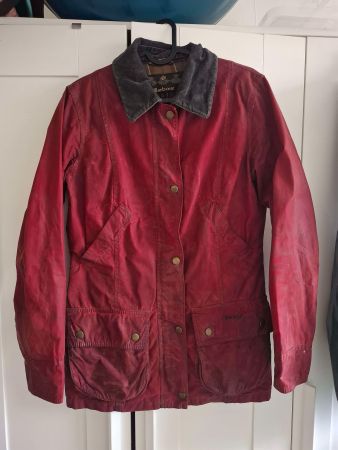 Barbour Waxed Jacket Red size 36!