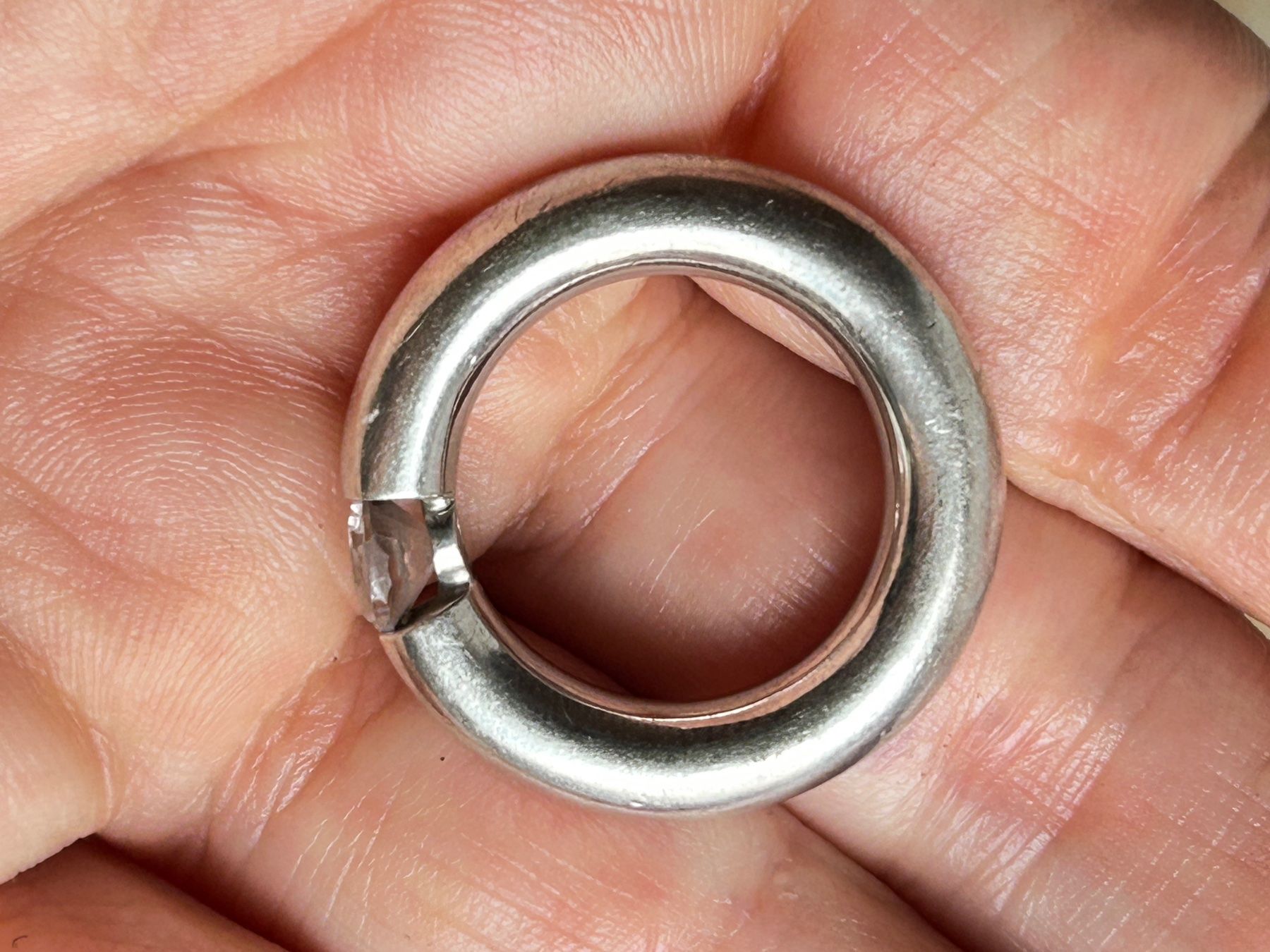 Ringe: DESIGNERRING UNI SCHLICHT (Grösse 54) – Gebraucht aus Laufen von Bellebellezza 4