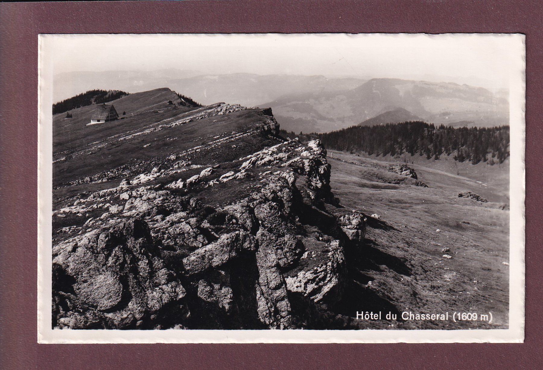 Cartoline postali: Hôtel du CHASSERAL – Usato da Pully venduto da nicecards