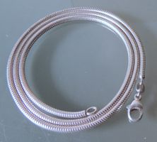 Silber 925 Schlangen Halskette 50 cm / 2,5 mm