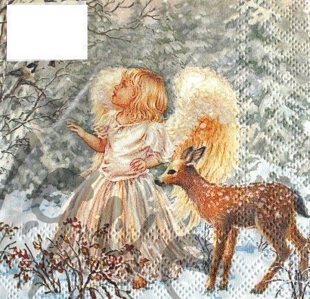 Tovaglioli: Serviette winter angel (1207) 2Stk. – Nuovo (secondo la descrizione) da Schlatt TG venduto da kreativ-atelier