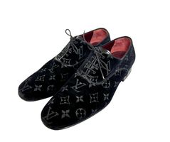 Louis Vuitton Herren-Schuhe | Samt mit Monogramm | 6.5/40.5