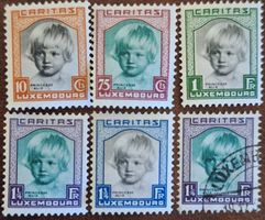 Luxembourg - Série complète Caritas 1939 Princesse Alix *
