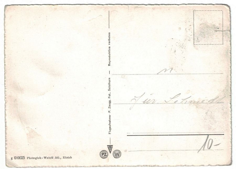 Cartoline postali: Bülach, Flugaufnahme um 1950 – Usato da Frauenfeld venduto da POML 1