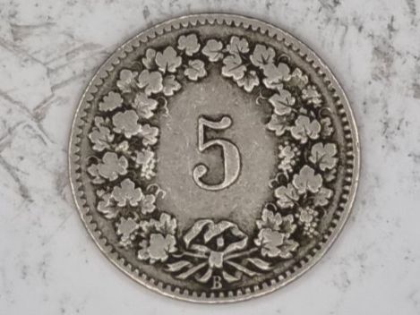Tutti le monete: 5 rappen 1908 – Usato da Bure venduto da chap981 1