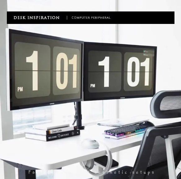 Support d'écran: Monitor Flatscreen Halterung Ständer Doppel Tischhalterung – Neuf avec emballage d'origine à Ermatingen par rik4rdo 1