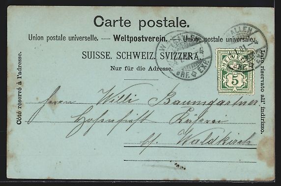 Cartes postales: AK St. Gallen, Marktplatz im Winter – D'occasion à Berlin par bartko-reher 1