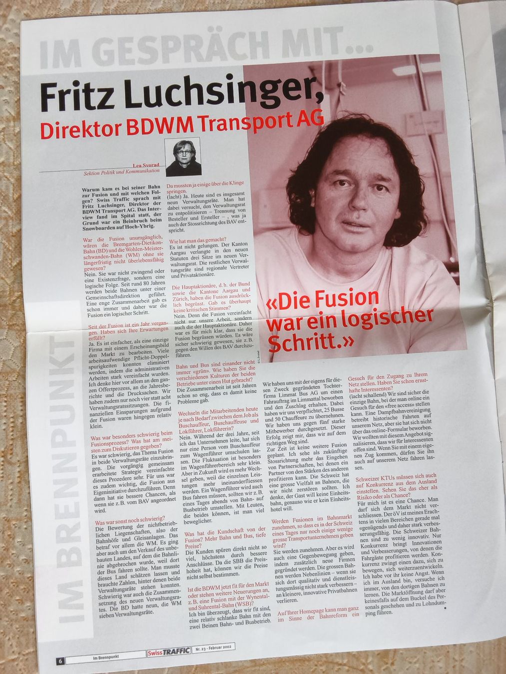 Zeitschriften & Magazine: SBB 100 Jahre Feb 2002 – Gebraucht aus Hallau von histoiremerveilleuse 3