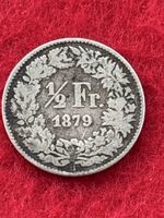 Monnaie Suisse 🇨🇭 1879 1/2 fr