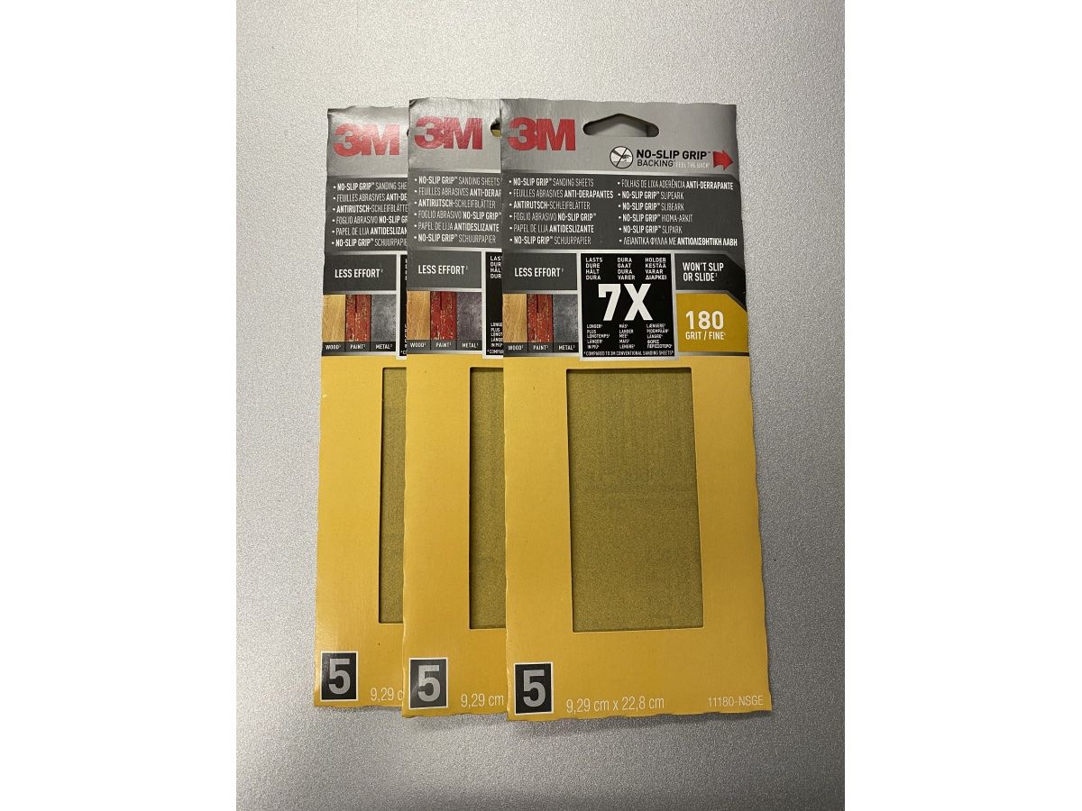 3M Alle Werkzeuge: Neue 3M Schleiffblätter 180P – Neu und originalverpackt aus Necker von liq24