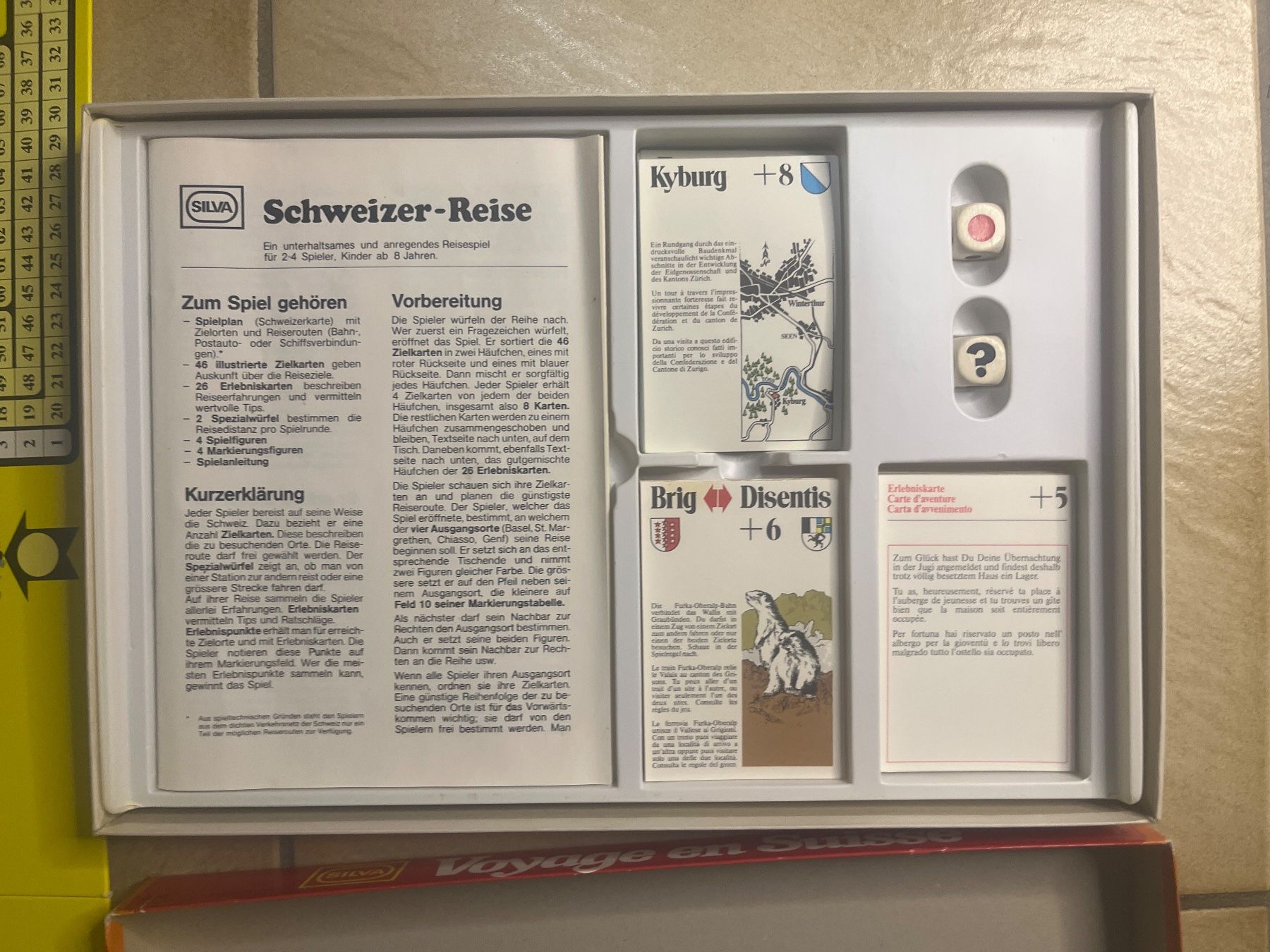 Ravensburger Giochi: Jeu de société Schweizer Reise  Silva Edition Carlit 1979 – Usato da Vernayaz venduto da Darkfrost 2