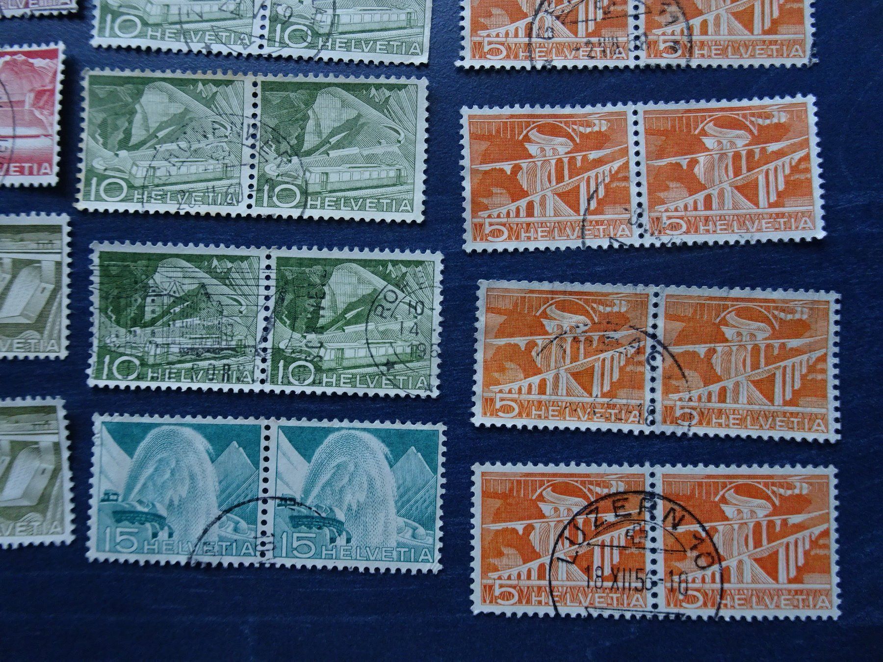 Tous les timbres: 1949  Div. 2er-Streiffen – D'occasion à Aadorf par Chnorli-Furz 2