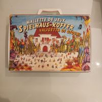 Spielhaus-Koffer / Valigetta di Giochi, komplett, retro!