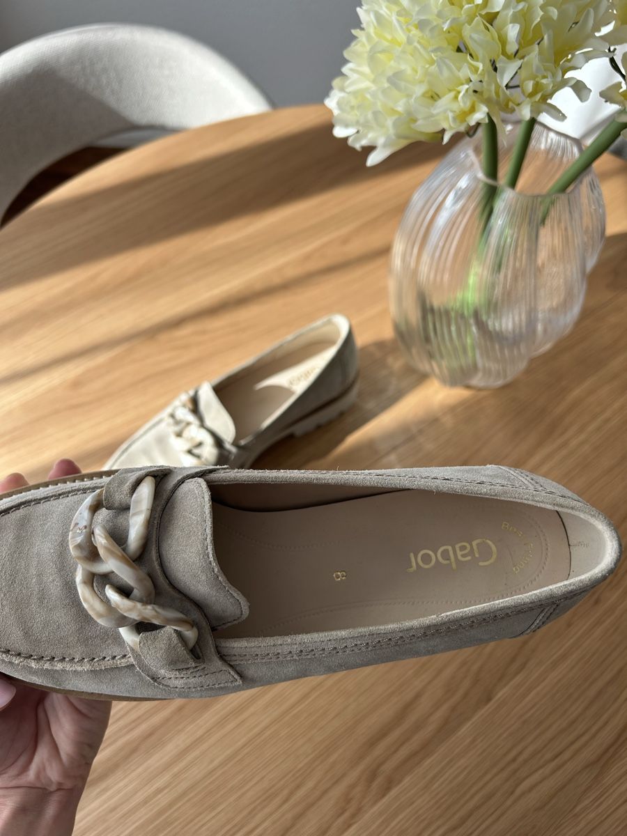 Gabor Damenschuhe: Gabor Loafer beige Kette  – Gebraucht aus Chur von faja7000 4
