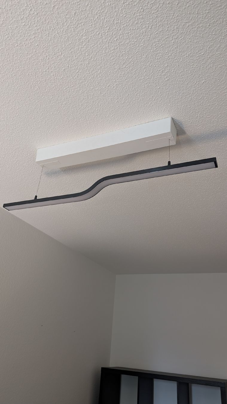 Ikea Lampadari & plafoniere: IKEA PILSKOTT, LED-Hängelampe, schwarz, 97cm – Usato da Zürich venduto da Gizem_GugGag 1