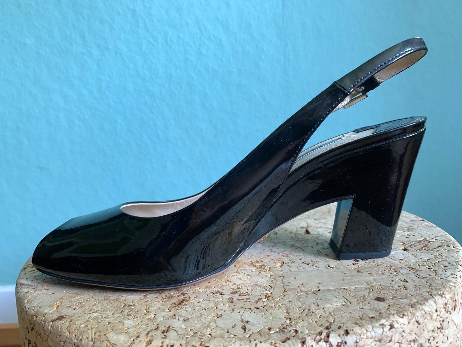 Prada Scarpe da donna: Lackleder Slingback PRADA Gr. 38,5 – Usato da Zürich venduto da RM123 1