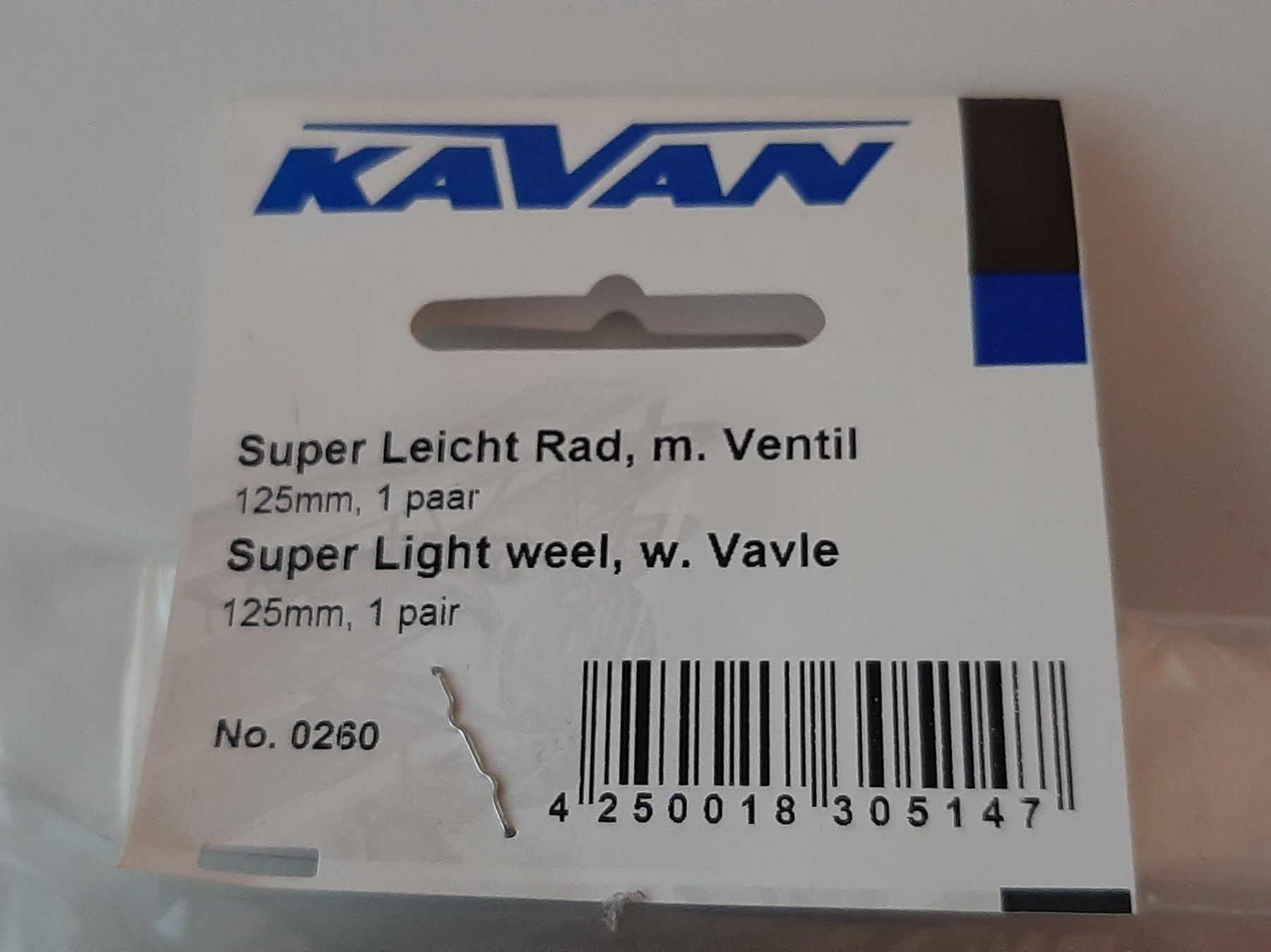 Modellismo RC: Kavan Super Leicht Rad 125mm m. Ventil – Nuovo e nell'imballaggio originale da Magden venduto da seru007 1