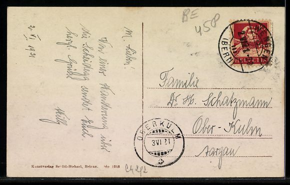 Cartoline postali: Kleine Scheidegg, Blick gegen die Jungfr – Usato da Berlin venduto da bartko-reher 1