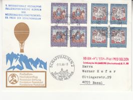 Ballonpost Hochalpine Ballonsportwoche Mürren 1966